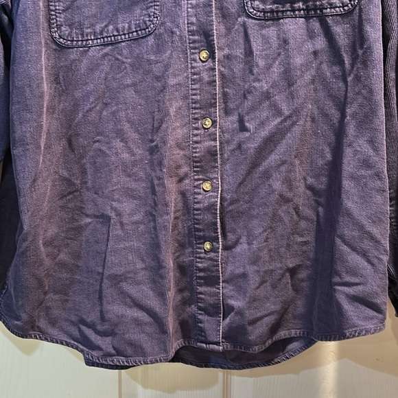 Vintage Looney Tunes Tweety Bird Navy Corduroy Shirt Shacket L Jacket Flannel - Picture 5 of 7